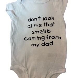 Funny White Baby Onesie